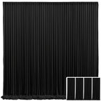 Photo Backdrop 4-Pack Taffeta Draping Background Cloth 5×10 Ft – Opaque Reusable Rod Pocket Panel for Weddings, Birthdays, Baby Showers & Photo Studios | 16 Colors