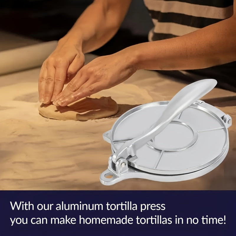 Tortilla Press 6.5" & 8" Professional Dough Press for Tortillas, Roti, Quesadillas & Dumplings – Heavy-Duty Tortilla Maker & Dumpling Mold for Home & Restaurant Use