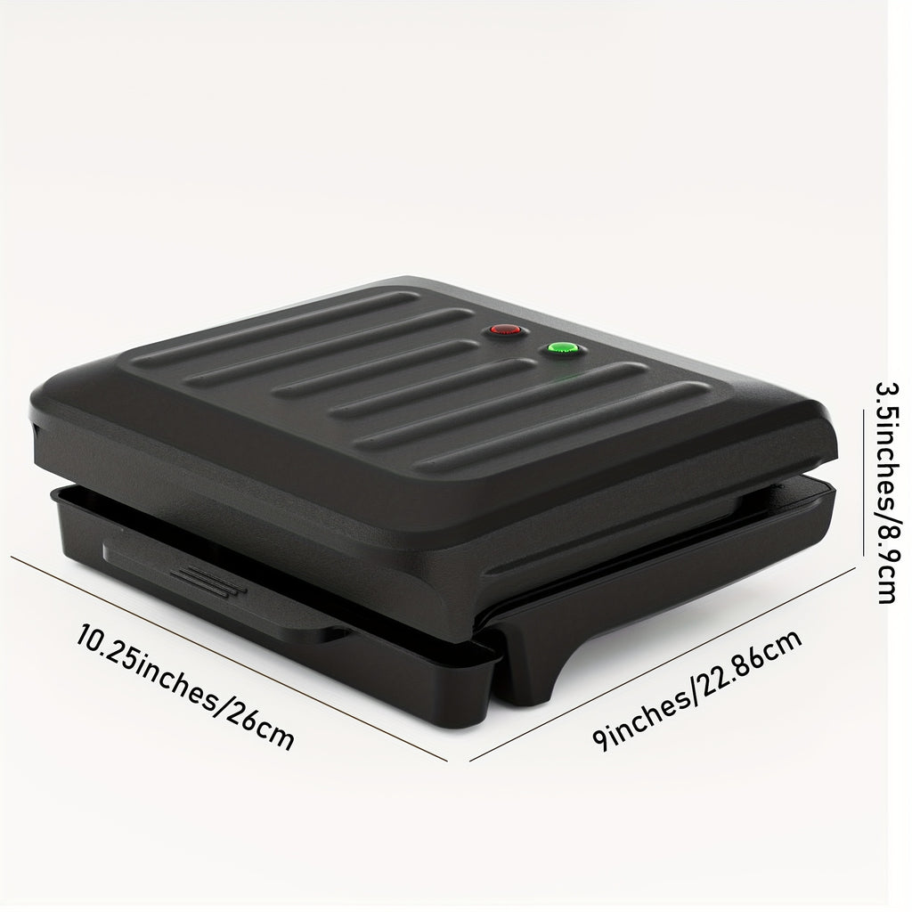 Electric Sausage Grill & Sandwich Maker with Nonstick Plate and Cord Storage - Hot Dog Cooker for BBQ, Veggie Sausages & Brats, Compact Countertop Indoor Grill
