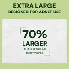 Adult Body Wipes Extra Large 8x13 Inch 720 Count 12 Packs Soft Cucumber Scent Disposable Bathing Wipes Aloe Vera Vitamin E for Elderly Seniors Incontinence Care