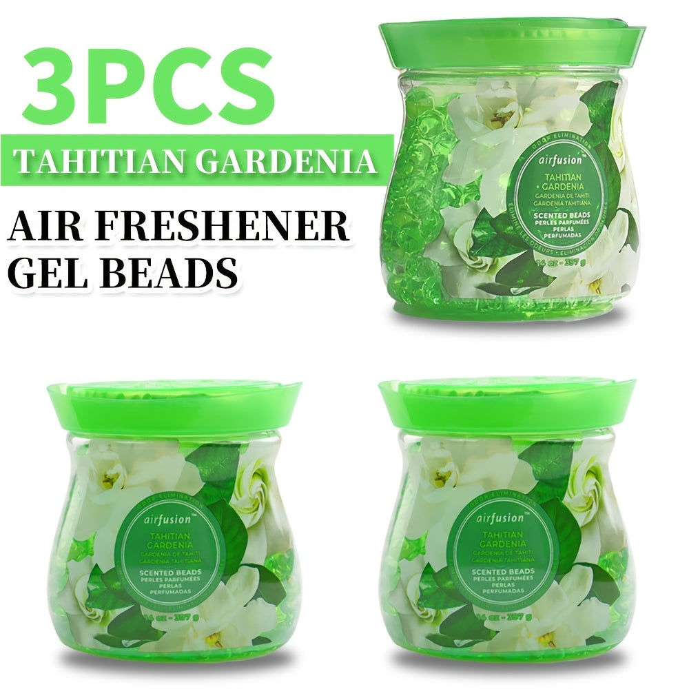 Air Freshener Scented Beads 3-Pack 14oz Each Long-Lasting Fragrance Odor Eliminator for Home Room Closet Bathroom Car Office Fabric Aromatherapy Multiple Scents