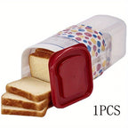 Bread Box Stackable Food Storage Container with Leak-Proof Lid – Large Capacity Portable Reusable Toast Storage Box for Kitchen Organization & Camping
