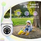 4-Pack 1080P WiFi Security Camera System – Color Night Vision, 360° Pan Tilt Zoom, Two-Way Audio, AI Motion Detection, Spotlight & Alarm, Cloud & SD Storage