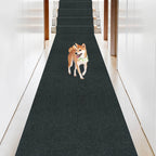 Non-Slip Hallway Runner Rug Self-Adhesive TPR Backing Ultra-Thin 0.4mm 5 Colors 6 Sizes for Kitchen Bedroom Living Room Entryway Hardwood Floors