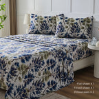 Deep Pocket Printed Sheet Set 3 or 4 Piece Breathable Cool Sheets Luxury Hotel Bedding Soft Wrinkle-Resistant Twin Full Queen King Cal King - Buffalo Check Botanical Florence Paisley Patterns