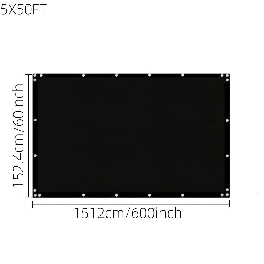 Fence Privacy Screen Multi-Size Heavy Duty HDPE Outdoor Shade Cloth with Cable Zip Ties – 4 5 6 7 8 ft Wide, 15–50 ft Long, Black