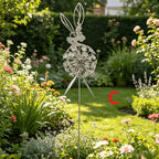 Stainless Steel Dancing Flower Fairy & Dandelion Garden Sculpture, Weather-Resistant Metal Outdoor Art Decor for Patio, Courtyard & Lawn, No Electricity Needed, Valentine's Day & Holiday Gift