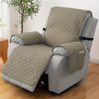 Chenille Knit Recliner Chair Cover 1pc – Non-Slip Sofa Slipcover with Elastic Straps & Drawstring for Large Recliners, Washable Pet Furniture Protector for Dogs Cats, Home Decor