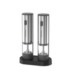 Electric Salt and Pepper Grinder Rechargeable USB – Adjustable Coarseness Automatic Pepper Mill, Stainless Steel with Lithium Battery for Home Kitchen, BBQ & Dining Table, 1pc or 2pcs Set