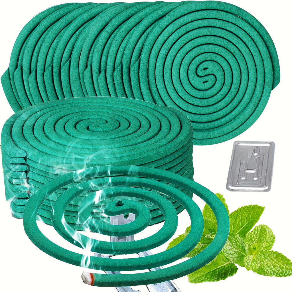 Mosquito Repellent Coils Outdoor Citronella Lemongrass Large Size with Holder – Long-Lasting Bug Repellent for Patio, Garden, Camping & Backyard Summer Use