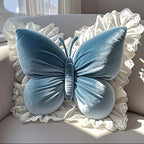 Butterfly Shaped Throw Pillow Cute Decorative Bow Pillow for Bed Sofa – Soft 3D Accent Pillow for Girls Bedroom Home Decor