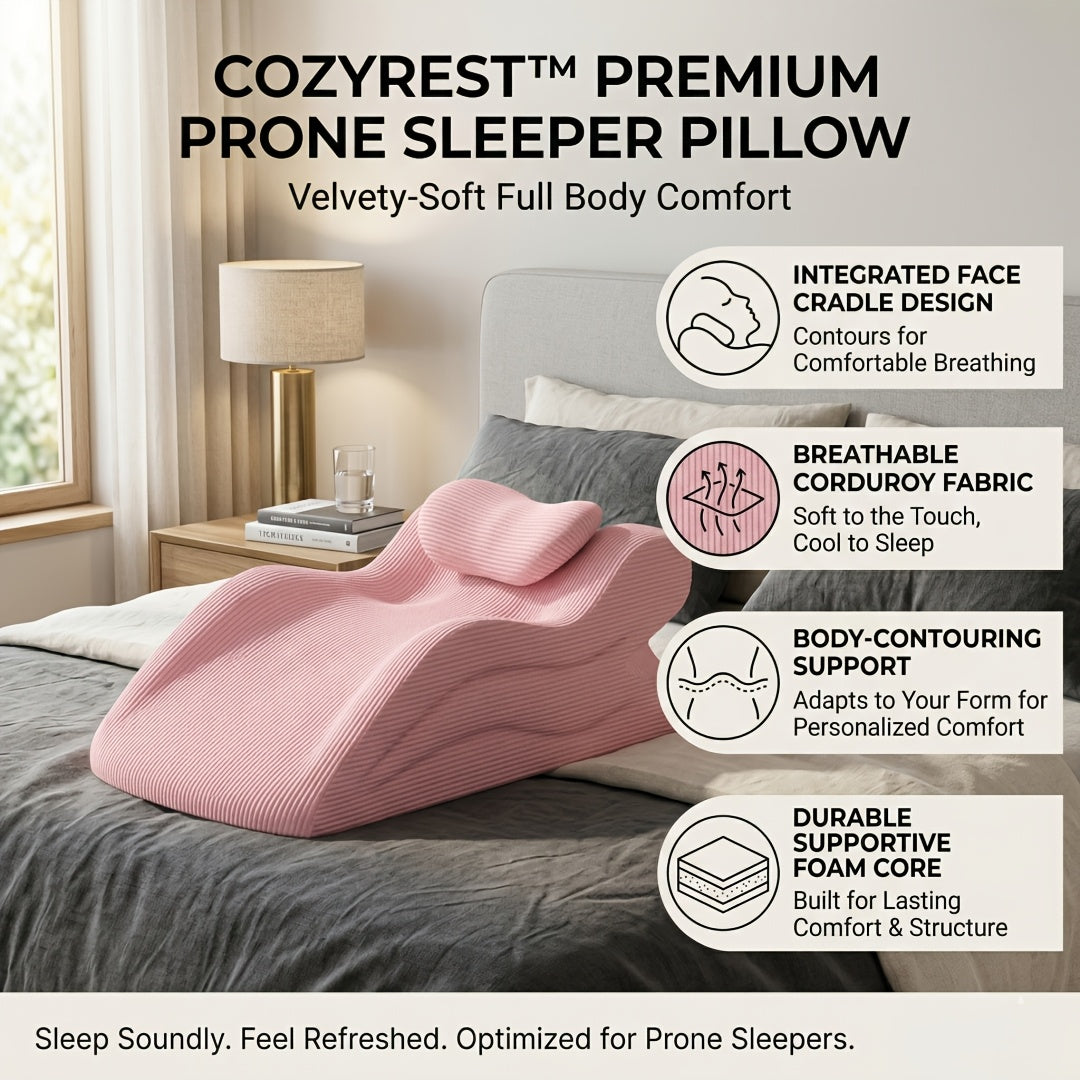 Ergonomic Backrest Pillow for Bed Reading - Multi-Purpose Support Pillow Neck Back Rest Removable Washable Cover Sleeping Reading Office Lounge