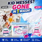Ultra Oxi Laundry Detergent Pods 52 Count, 8X More Cleaning Power with Built-In Pre-Treater for Tough Stains, HE Compatible Concentrated Laundry Pods for Whites & Colors
