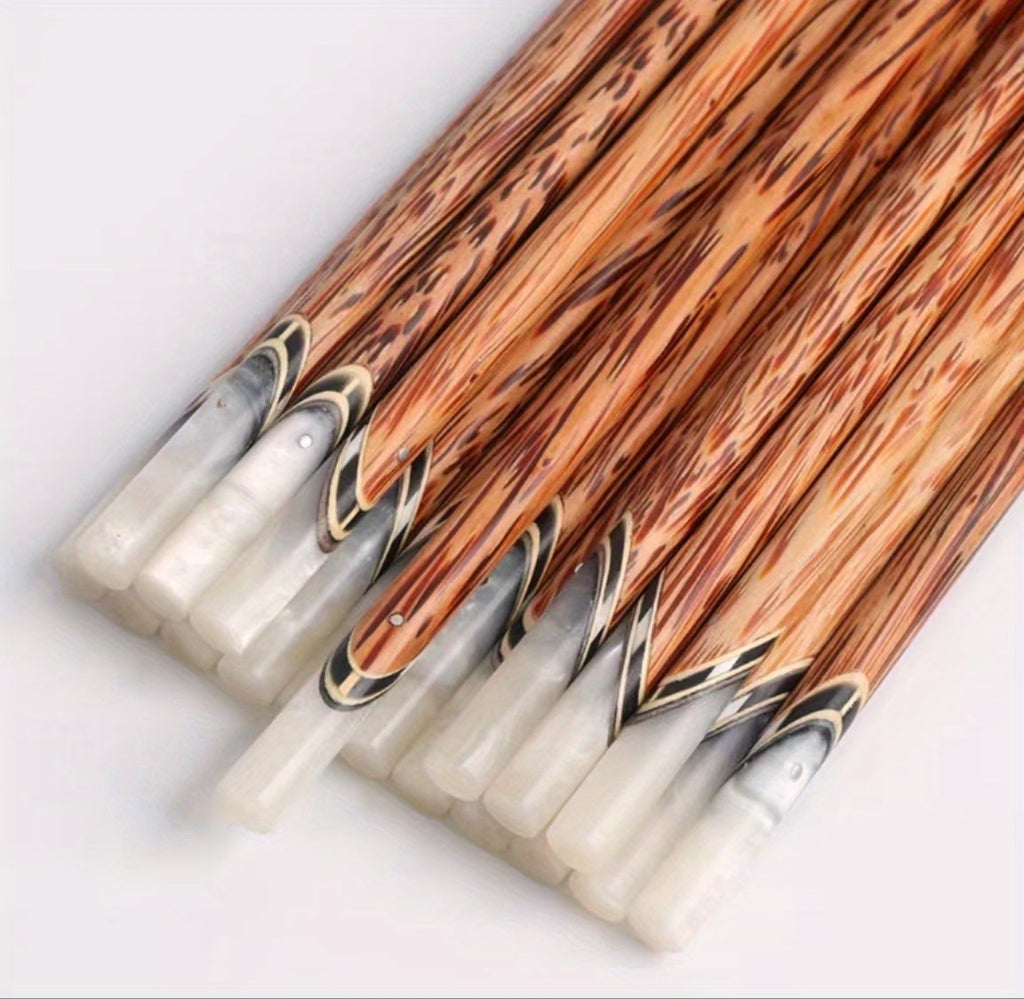 Coconut Wood Chopsticks 5 Pairs Vietnamese Handmade Natural Shell Inlay Anti-Slip Anti-Mold 9.84 Inch Reusable Wooden Chopstick Set for Dining Hotel Home Gift