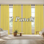 Sheer Curtains Semi Transparent Panels with Top Loop Pleated Header for Bedroom Living Room – Set of 2 or 4, 70-80G Lightweight Fabric, Multiple Sizes & Colors