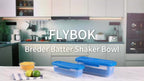 Batter Shaker Bowl with Lid 2-Piece Set for Breading and Seasoning - Flour Coating Bowl for Fried Chicken, Fish, Onion Rings & Crispy Fried Foods