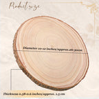 Large Wood Slices 10-12 Inch – 10-Pack Unfinished Natural Wood Rounds for DIY Crafts, Rustic Wedding Centerpieces & Table Decor (Non-Food Contact)