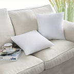 Throw Pillow Inserts Hypoallergenic, Plush Fluffy Cushion Forms for Sofa, Bed & Couch, Square Pillow Stuffers for Home Decoration, Available in 2 to 24 Piece Sets, Multiple Sizes
