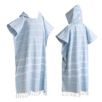 Hooded Surf Poncho Wearable Beach Towel Quick Dry Cotton Changing Robe Sandproof Lightweight for Swimming Diving Surfing Beach Bathing S L Multi Colors
