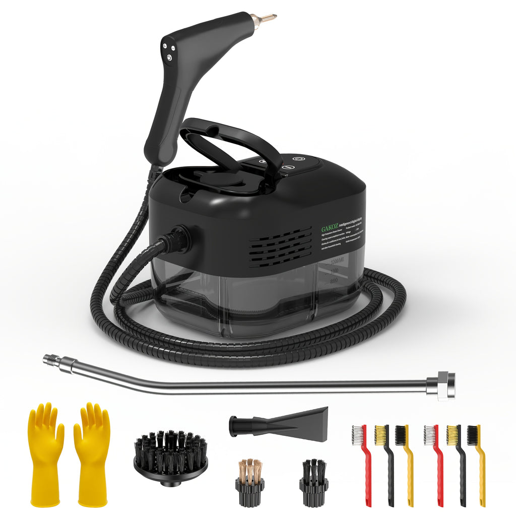 Handheld Steam Cleaner Large-Capacity with Extra-Large Water Tank – Rapid Heating Portable Multi-Function Cleaner for Floors, Cars, Fabrics, Kitchen & Bathroom Tile Grout
