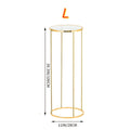Metal Cylinder Pedestal Stand for Events – Round Cylinder Display Stand for Vase Cake Floral Arrangements, Party Wedding Celebration Table Riser, Decorative Metal Craft Stand