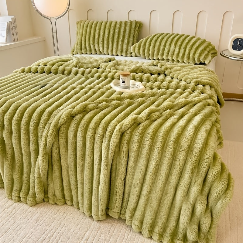 Plush Sherpa Throw Blanket – Ultra-Warm Anti-Static Fleece, 7 Colors 4 Sizes, for Bedroom Sofa Office Dormitory