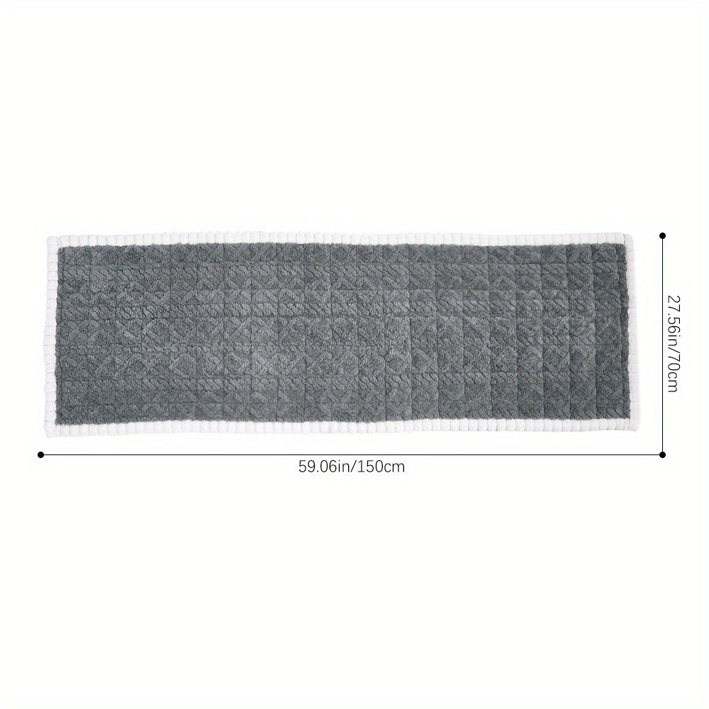 Boho Quilted Fleece Sofa Cover Thick – 400g Plush Polyester, Non-Slip, Pet-Friendly, Machine Washable, 2/3/4 Seater, Bedroom Living Room Office Decor, Grey