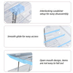 Can Organizer Rack for Fridge & Pantry 3-Tier Stackable Rolling Soda Can Dispenser Clear Plastic Space-Saving Canned Food Storage — 1 or 3 Sets