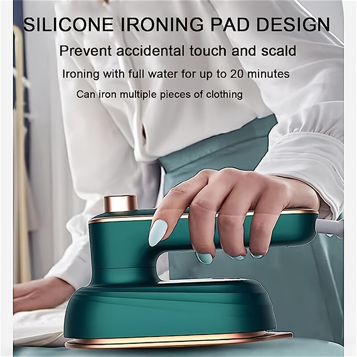 Portable Mini Travel Steamer Iron 40W 60ml Compact Handheld Garment Steamer Wrinkle Remover for Clothes College Dorm Home Travel Essentials