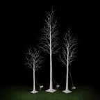 Lighted Birch Tree Warm White Fairy Lights 4ft 5ft 6ft 8ft Tall Artificial Prelit Tree Plug In Clear Lights Sturdy Base for Indoor Outdoor Christmas Wedding Easter Home Decor