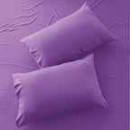 Brushed Microfiber Bed Sheet Set 6 Piece with Embroidered Pillowcases - Hotel Luxury Deep Pocket 16 Inch, Soft Breathable All Season, 24 Colors, Twin Twin XL Full Queen King Cal King