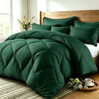 Quilt Set 3 Piece Lightweight Breathable Comforter with Pillowcases - Diamond Pattern Ultra-Fine Fiber Soft Bedding Set 42 Colors Twin Queen King Pinch Pleat