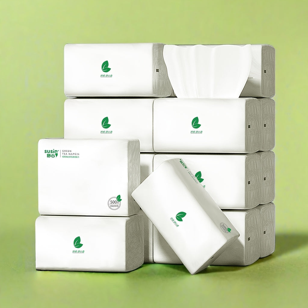 Bulk Tissue Paper 18 Pack 5-Layer Ultra Thick – 9000 Sheets Wet & Dry for Sensitive Skin, Kitchen, Bathroom, Travel