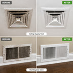 HVAC Coil Cleaner Spray for Indoor & Outdoor AC Units – Removes Dirt Buildup from Evaporator & Condenser Coils, Vents & Cooling Systems, Improves Airflow Efficiency, Easy Home HVAC Maintenance 60ml