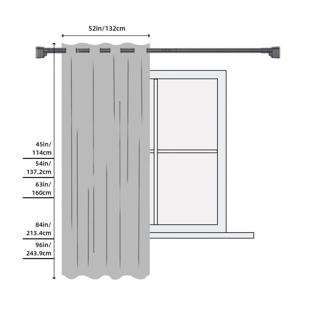 Blackout Curtains 2 Panels 100% Room Darkening 96 Inch Long – Triple Weave Thermal Insulated Back Tab & Rod Pocket Window Drapes for Bedroom & Living Room