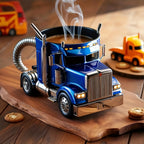 Truck Shaped Coffee Cup Handmade Semi-Truck Mug – Unique Creative Drinkware for Coffee & Tea – Novelty Trucker Gift for Halloween, Birthday & Christmas