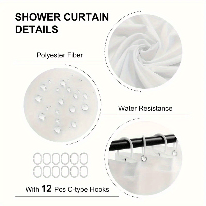 4-Piece Vintage Shower Curtain Set with Hooks, Non-Slip Floor Mat, Toilet U-Mat & Lid Cover — Waterproof Odor-Free Decorative Bathroom Ensemble, Ideal Gift