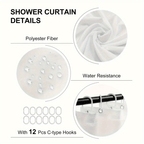 4-Piece Vintage Shower Curtain Set with Hooks, Non-Slip Floor Mat, Toilet U-Mat & Lid Cover — Waterproof Odor-Free Decorative Bathroom Ensemble, Ideal Gift