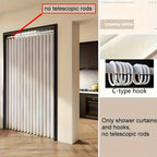 Bohemian Door Curtain Foldable Windproof Thickened Fabric Diamond Pattern Wavy Hem – Machine Washable Boho Room Divider Curtain for Kitchen, Living Room & Bedroom