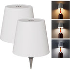 Metal Wireless Wine Bottle Light Rechargeable Dimmable LED Bottle Cap Light 3 Color Temperatures for Bar Cart Wine Bar Bedroom Decor