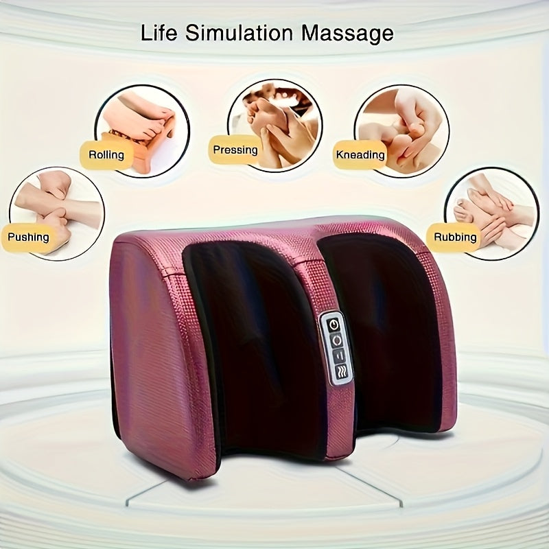 Foot Massager with Heat & Deep Kneading Compression for Legs, Feet & Arms – Electric Shiatsu Foot Massager for Home or Office Relief, Ideal Gift for Birthday, Christmas, Valentine's Day & Holidays