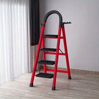 Heavy-Duty Folding Step Ladder 2 3 4 5 Step 500 Lbs Capacity Non-Slip Lightweight Portable Plastic Stepladder for Home and Industrial Use