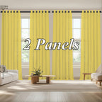Sheer Curtains Semi Transparent Panels with Top Loop Pleated Header for Bedroom Living Room – Set of 2 or 4, 70-80G Lightweight Fabric, Multiple Sizes & Colors