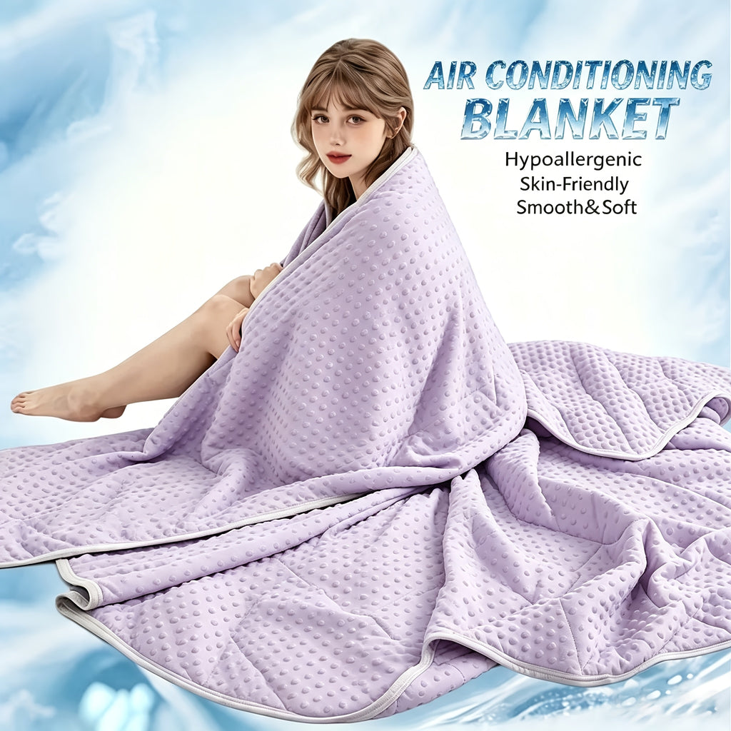 Cooling Blanket Quilt Extra Large - Lightweight Breathable Air-Cooled Moisture-Wicking Comforter for Adults Summer Heat Machine Washable Fits Most Beds