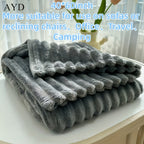 Faux Rabbit Fur Blanket Ultra-Soft Plush Throw for Bed & Couch – Lightweight Cozy Blanket in 8 Colors, Twin to King Size, Safe for Kids & Adults
