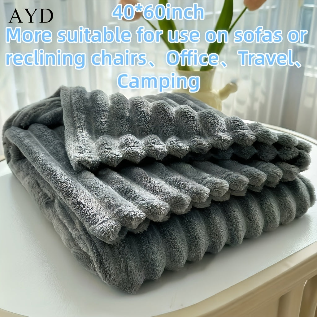 Faux Rabbit Fur Blanket Ultra-Soft Plush Throw for Bed & Couch – Lightweight Cozy Blanket in 8 Colors, Twin to King Size, Safe for Kids & Adults