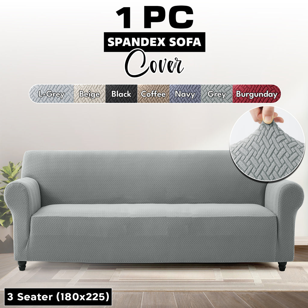 Stretch Spandex Sofa Cover 1 2 3 Seater Elastic Couch Slipcover Anti-Scratch Pet-Friendly Machine Washable Furniture Protector Holiday Gift