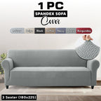 Stretch Spandex Sofa Cover 1 2 3 Seater Elastic Couch Slipcover Anti-Scratch Pet-Friendly Machine Washable Furniture Protector Holiday Gift