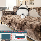 Plush Gradient Velvet Sofa Cover 450-500gsm Super Soft Warm Winter Pet Friendly Non-Slip Machine Washable Modern Style 1 2 3 4 Seater Living Room Couch Protector