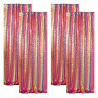 Sequin Backdrop Curtains – Glitter Party & Wedding Background Panels, 2ft×8ft per Panel, 4/6/8 Panel Sets, 29 Colors for Birthday, Stage, Bridal & Event Decor